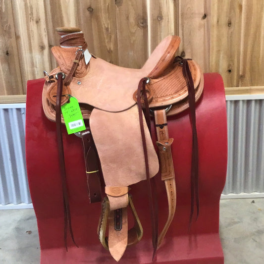 Irvine  14"    1/2 Tooled Wade Saddle