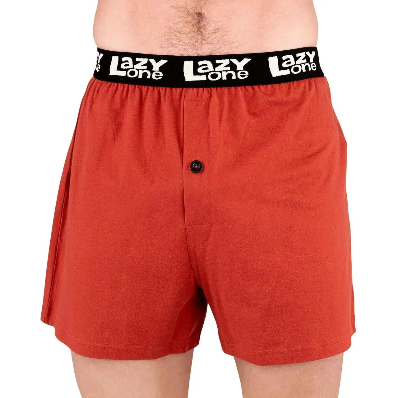 Lazy One Men's Pull My Finger Boxer - Red