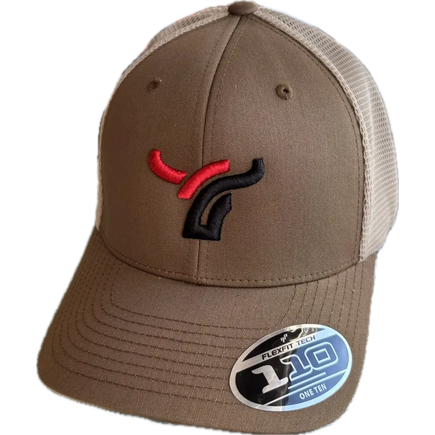 B8 Ranch Apparel LARGE Logo Khaki TT Cap - Coyote Brown/Khaki