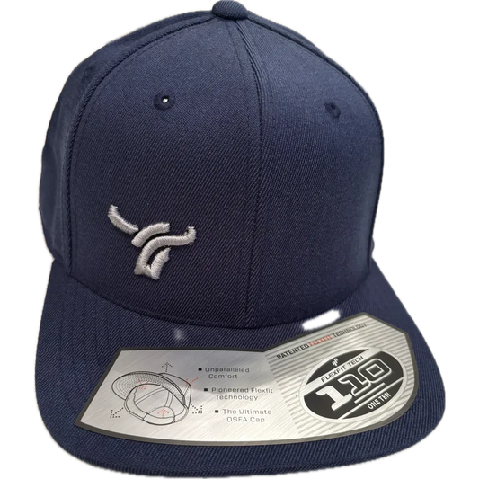 B8 Ranch Apparel Flat Brim Flexfit Small Logo Cap - Navy
