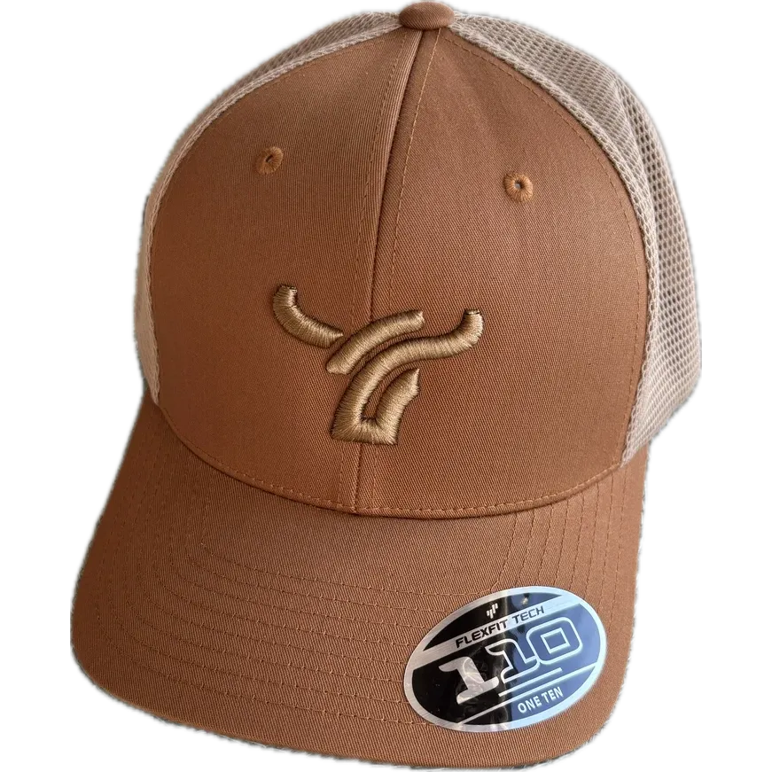B8 Ranch Apparel Large Logo Cap - Caramel/Khaki