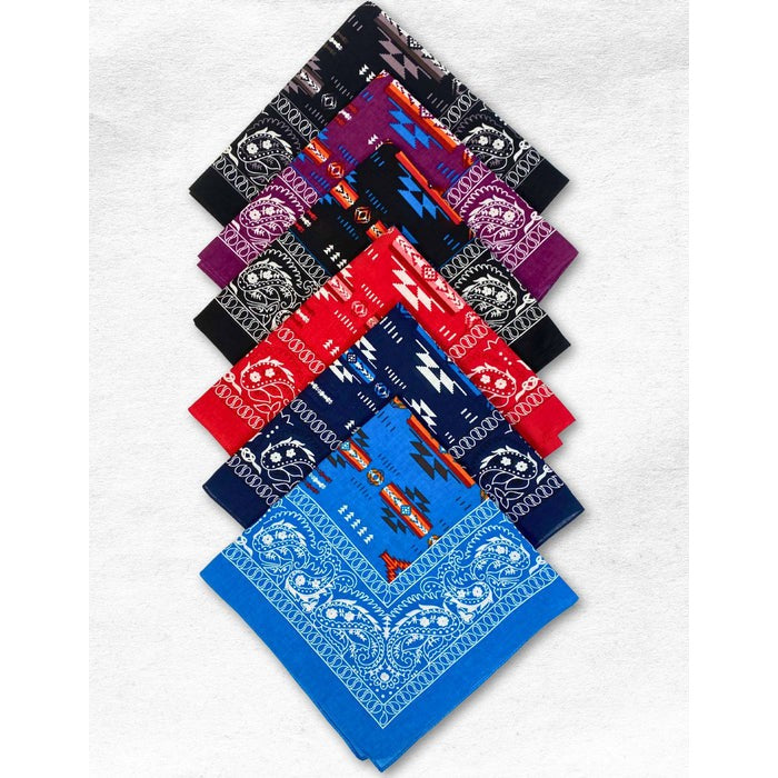 El Psso Saddle Blanket Southwest Style Cotton Bandanas