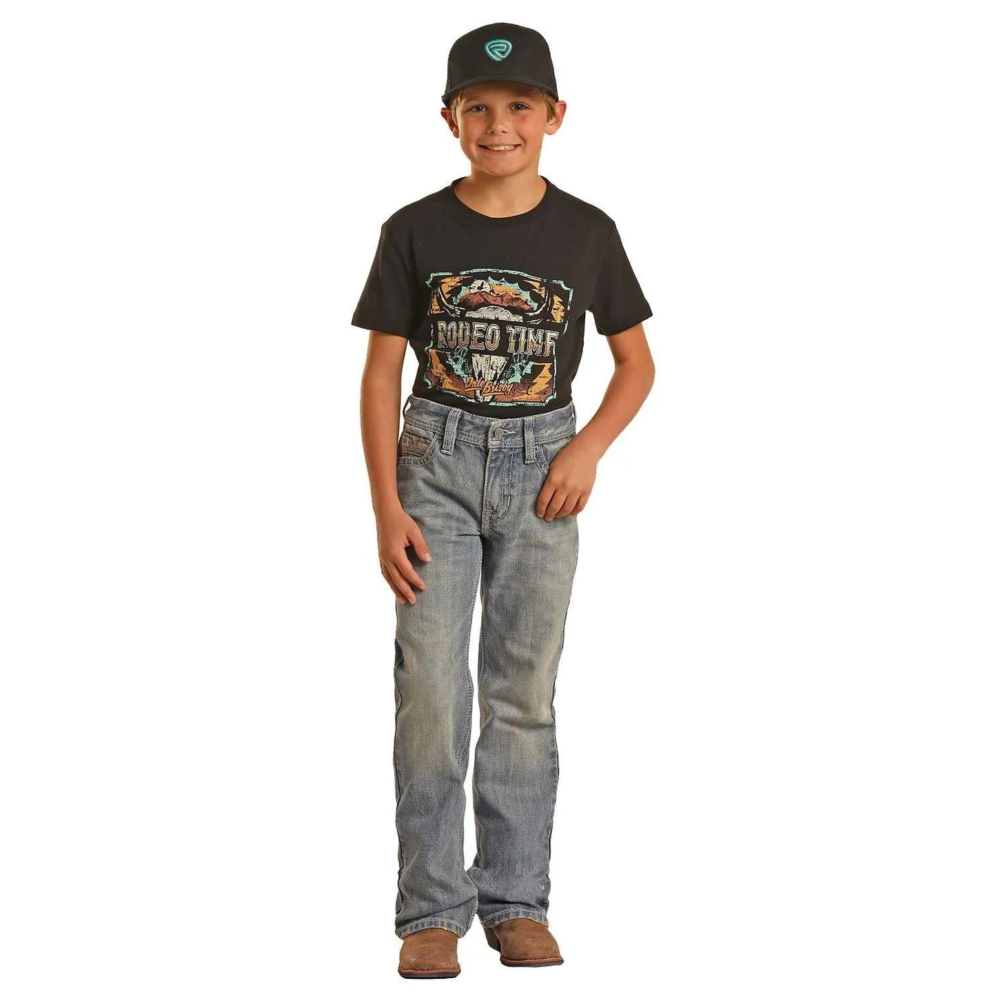 Rock & Roll Boy's Straight Raised Bootcut Jeans