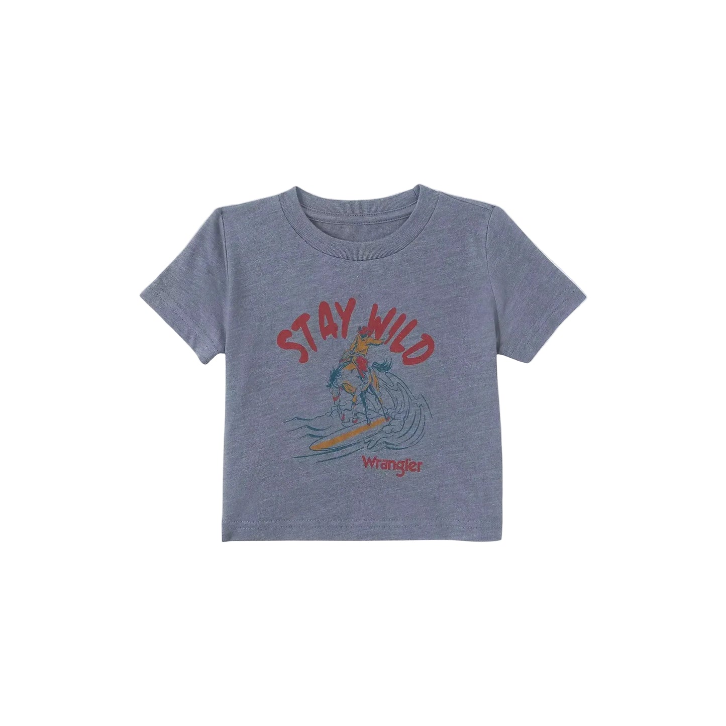 Wrangler Baby Boy Stay Wild Short Sleeve Tee Shirt - Graphite Heather