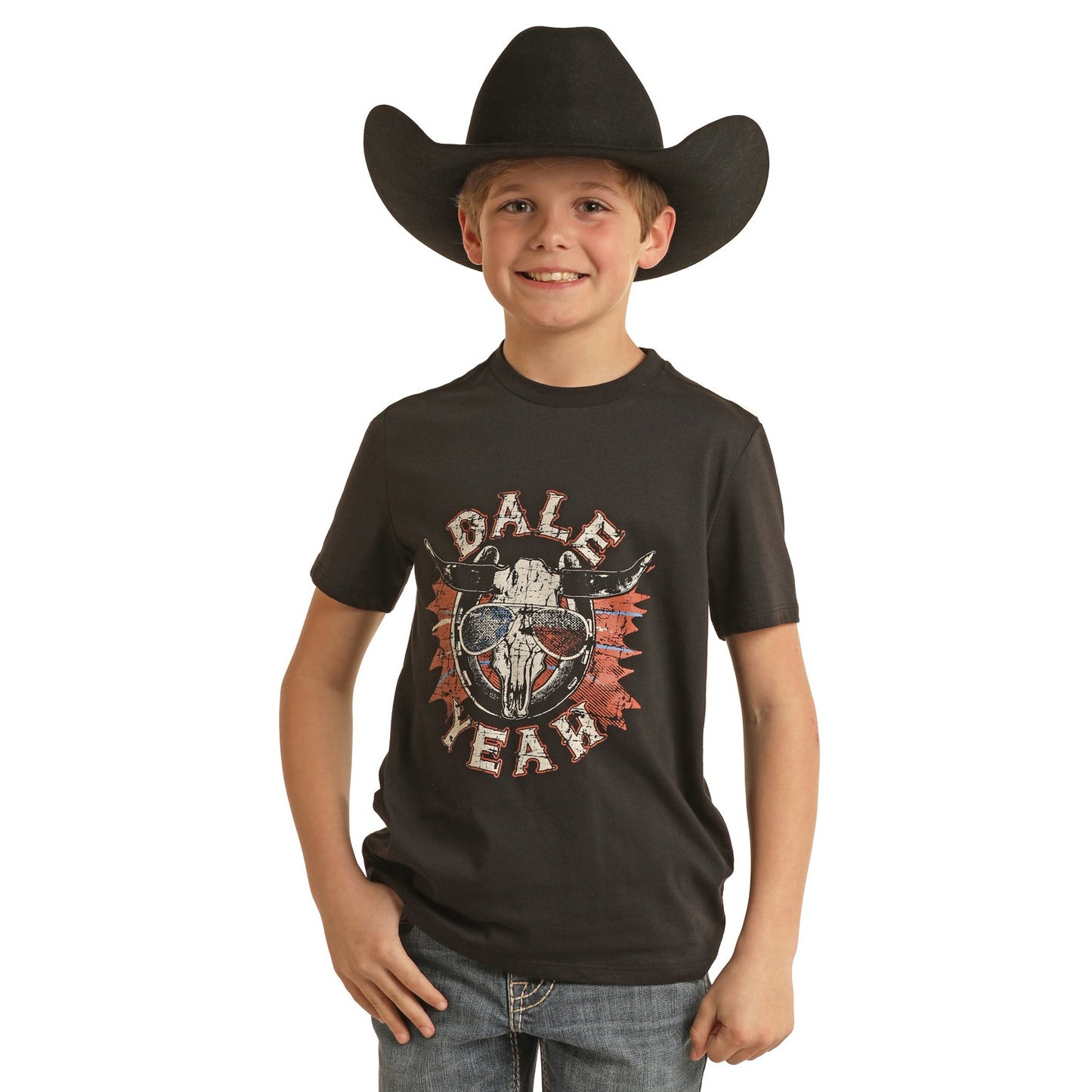 Rock & Roll Boy's Dale Graphic Tee - Black