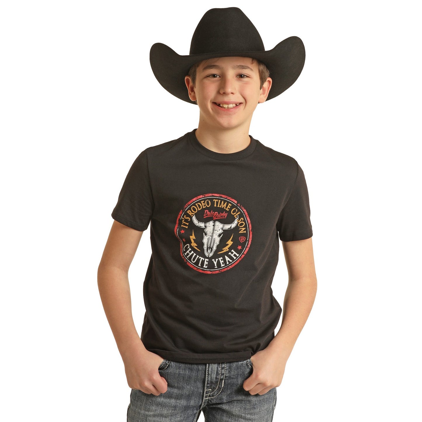 Rock & Roll Boy's Dale Graphic Tee - Black