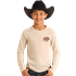 Rock & Roll Boy's Graphic Buffalo Long Sleeve Shirt - Natural