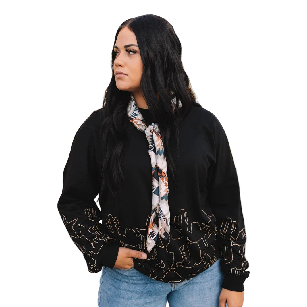 2 Fly Women's Tucson Thread Long Sleeve Sweatshirt - Black