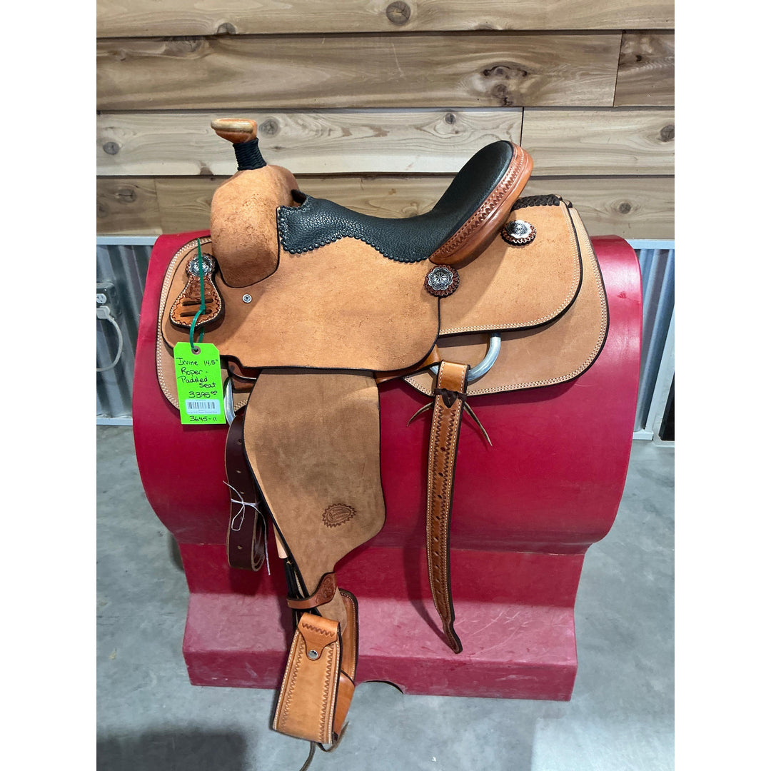 Irvine 14.5" Roper-Padded Seat - Irvine Tack &amp; Western Wear