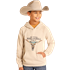 Rock & Roll Boy's Graphic Print Hoodie - Khaki