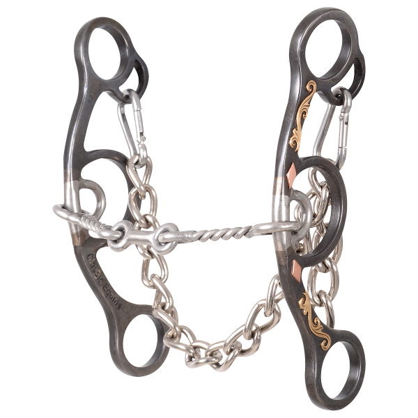 Classic Equine Sherry Cervi Small Twisted Wire Dogbone Short Shank Barrel Bit