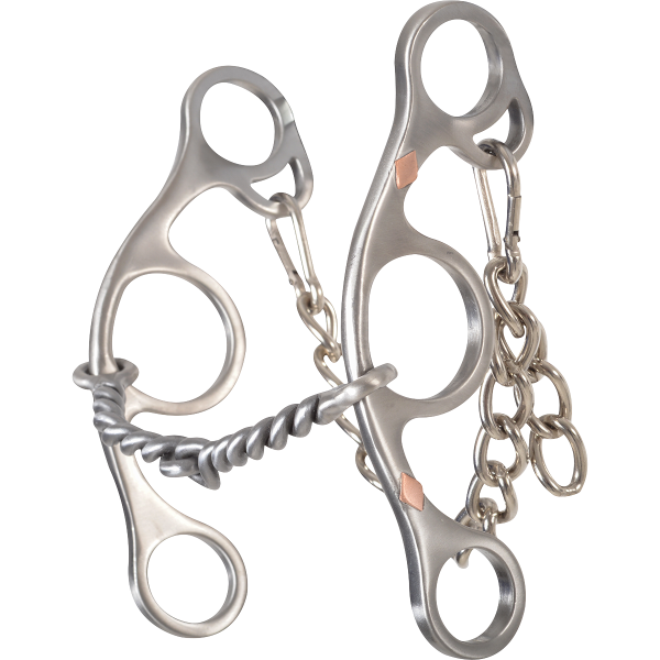 Classic Equine Sherry Cervi Twisted Wire Short Shank Snaffle Gag Barrel Bit