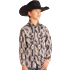 Rock & Roll Boys RR Woven Long Sleeve Shirt - Dark Brown
