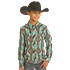 Rock & Roll Boy's RR Tek Long Sleeve Shirt - Turquoise