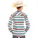 Rock & Roll Boy's Aztec Serape Stripe Printed Long Sleeve Shirt - Teal