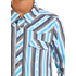 Rock & Roll Boy's Tek Ripstop Stripes Print SS Shirt - White
