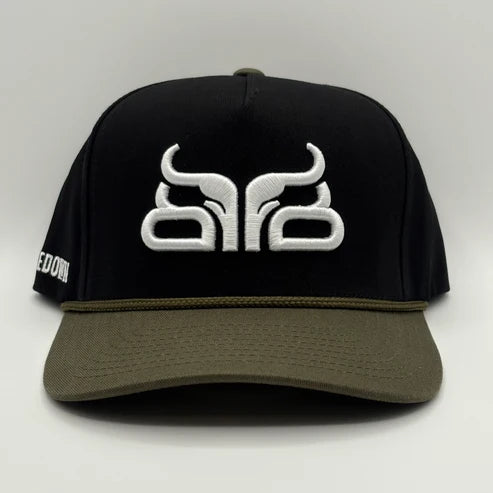 Baredown Brand Relentless A Frame Ball Cap - Black/Forest Green
