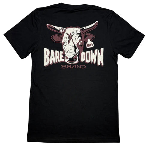 Baredown Brand Born To Buck Tee Shirt - Black