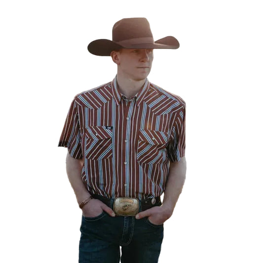 Baredown Brand Men's Long Sleeve Snap Shirt - Gunner