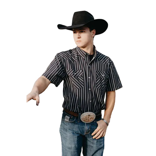 Baredown Brand Men's Long Sleeve Snap Shirt - Hot Hand