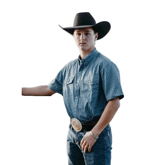 Baredown Brand Men's Long Sleeve Snap Shirt - Pecos