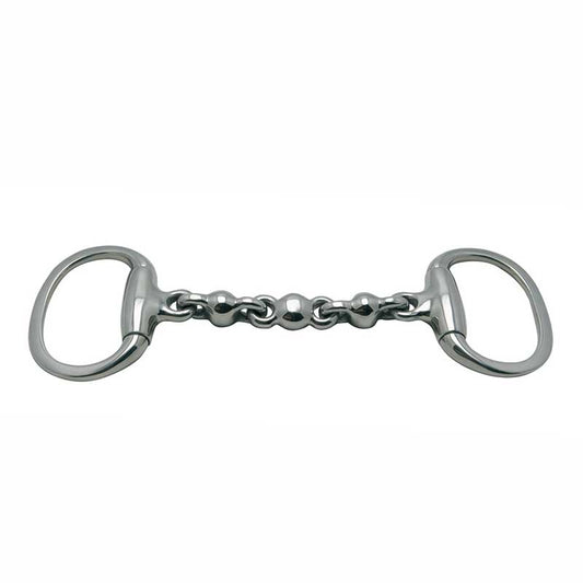 Metalab Waterford With Triple Round Links Eggbutt Snaffle - 16mm 5" or 5-1/4"