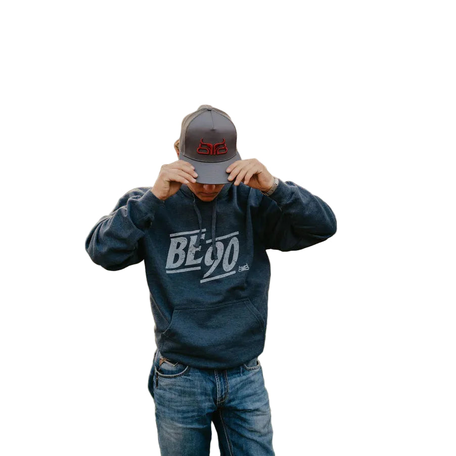 Baredown Brand Unisex BE90 Long Sleeve Hoodie - Navy