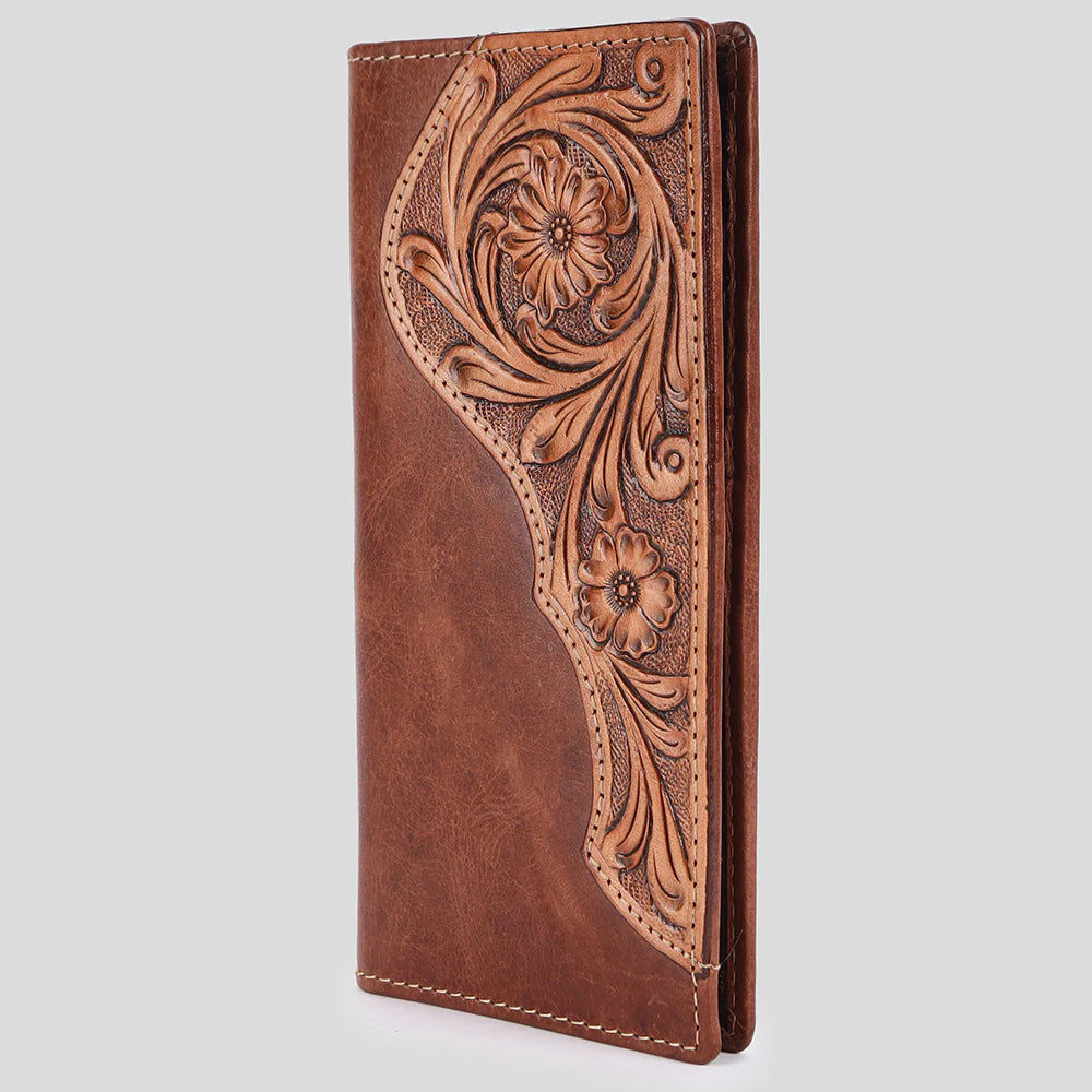 Bar H Western Leather Bifold Wallet