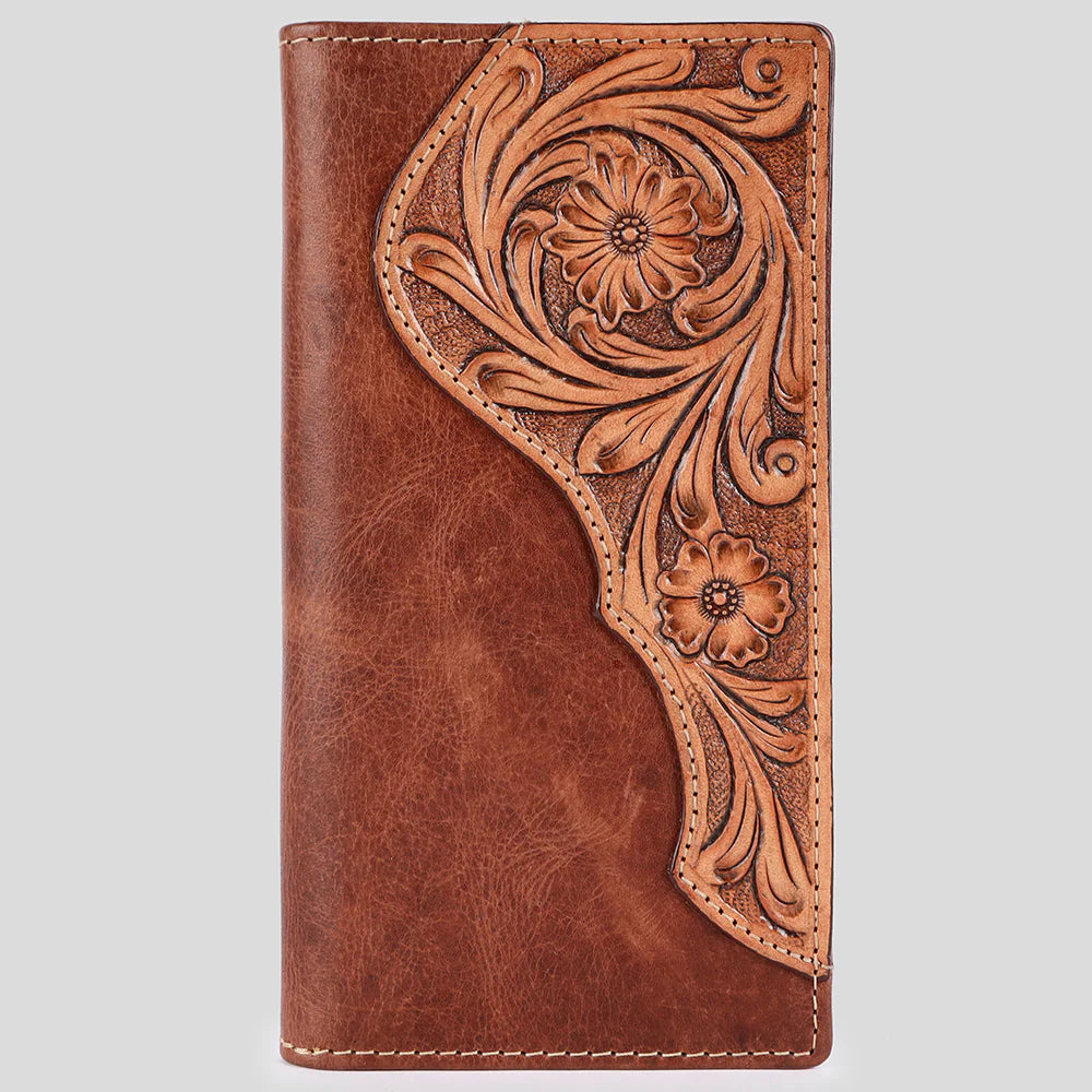 Bar H Western Leather Bifold Wallet