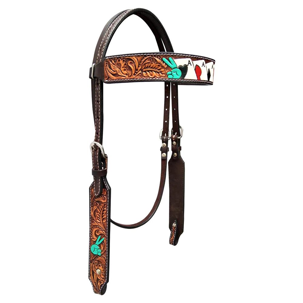 American Darling Western Leather Headstall