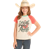 Rock & Roll Girl's Let's Get Graphic Short Sleeve Tee Shirt - Natural