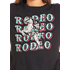 Rock & Roll  Girl's Long Sleeve Graphic Shirt with Fringe - Black