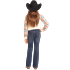 Rock & Roll  Girl's Mid Rise Denim Boot Cut Jean - Dark Wash