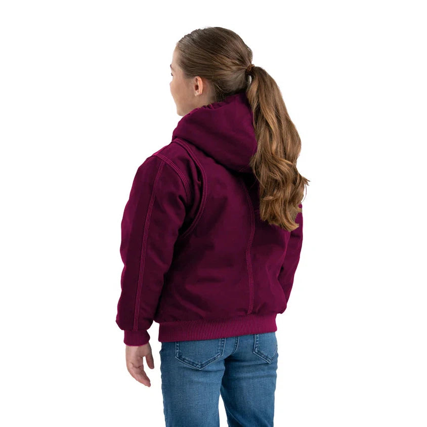 Berne Youth Highland Softstone Duck Hooded Jacket - Multiple Colours