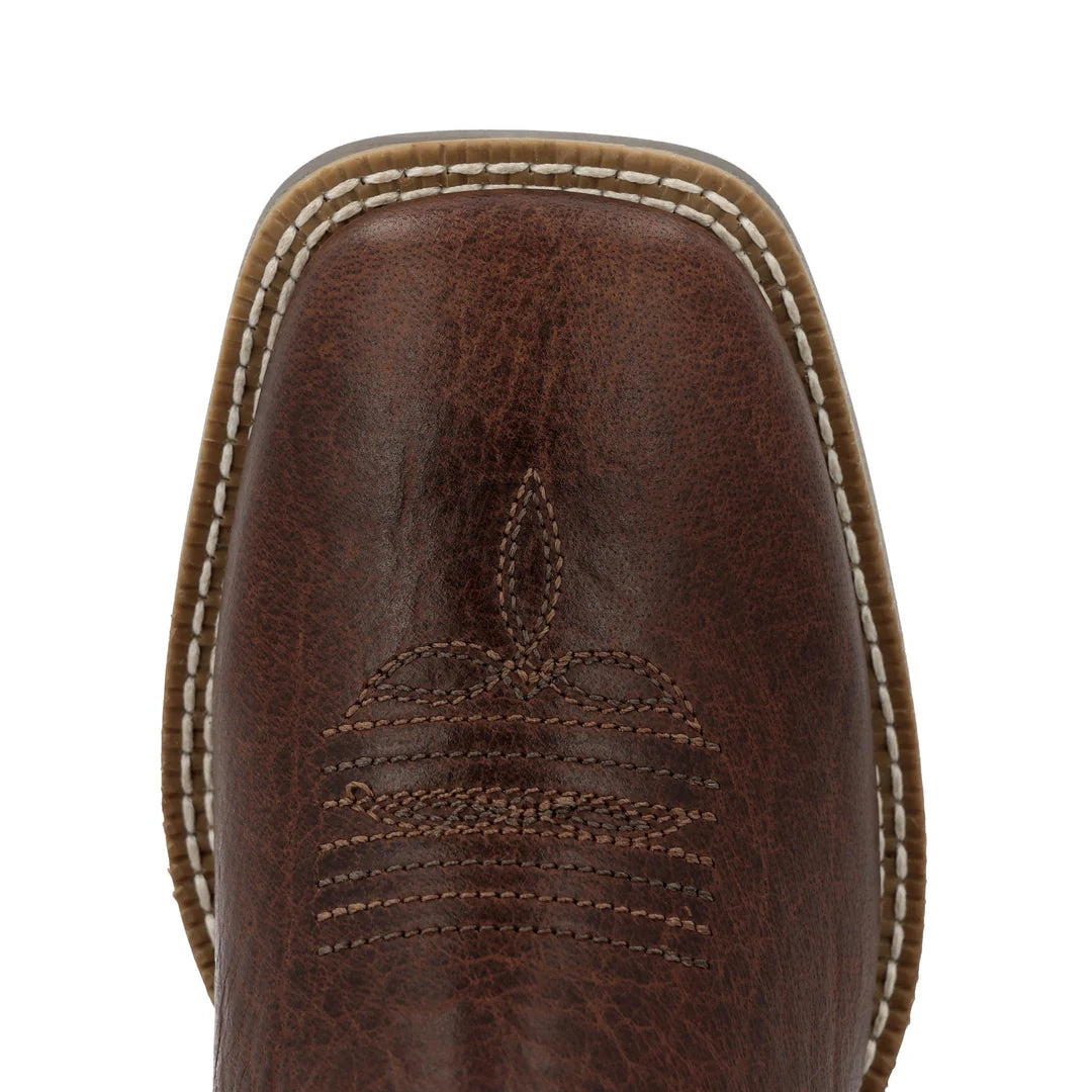 Durango Big Kids Shyloh 8 Inch Square Toe Boot - Mahogany/Dynamite Red