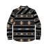 Rock & Roll Boy's Aztec Stripe Jacquard Shacket - Black