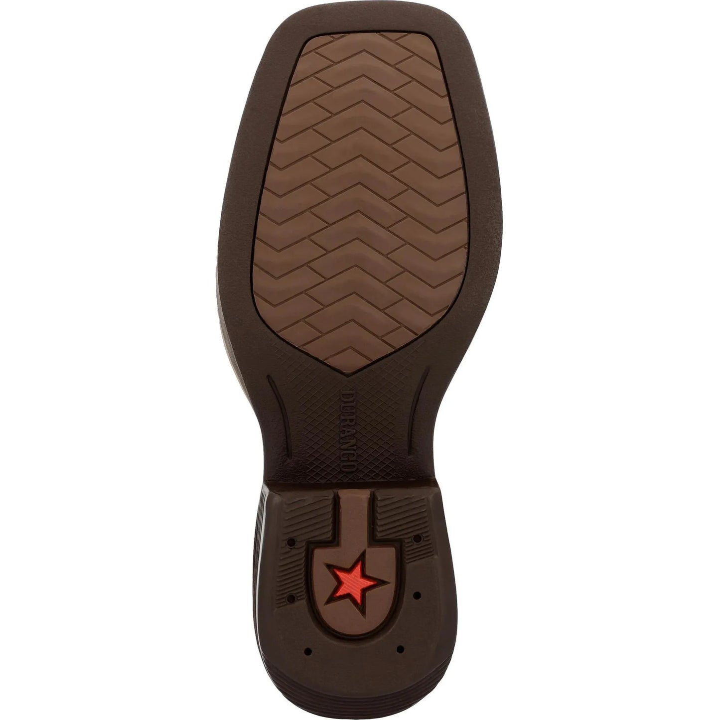 Durango Big Kids Shyloh 8 Inch Square Toe Boot - Mahogany/Dynamite Red