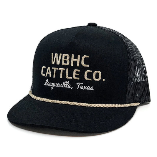 Whiskey Bent Hat Co - Black Gold Cap - Black/Gold