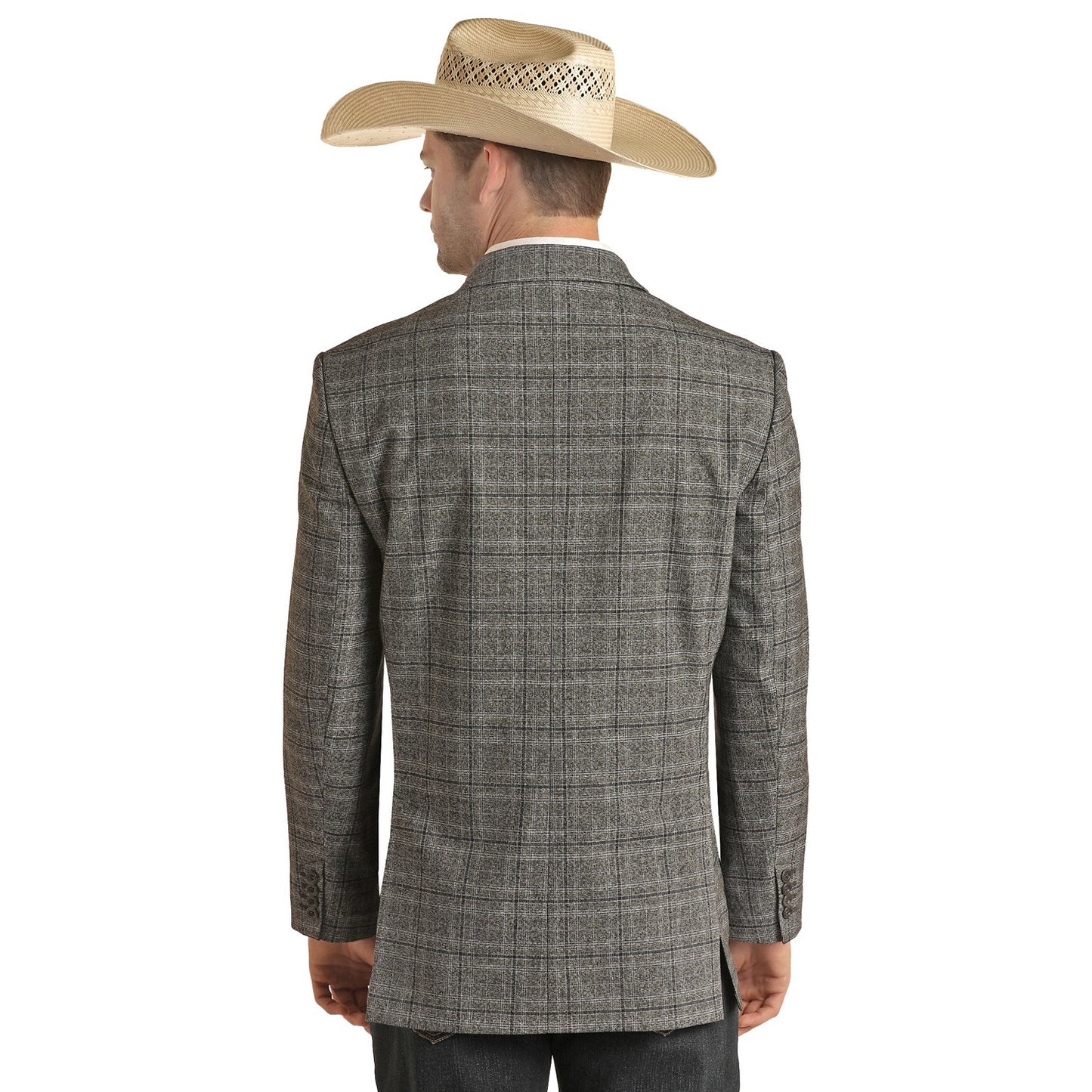 Rock & Roll Men's RRD Plaid Sports Coat - Charcoal