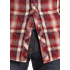 Rock & Roll Men's Washed Double Plaid Long Sleeve Snap Shirt - Burgundy