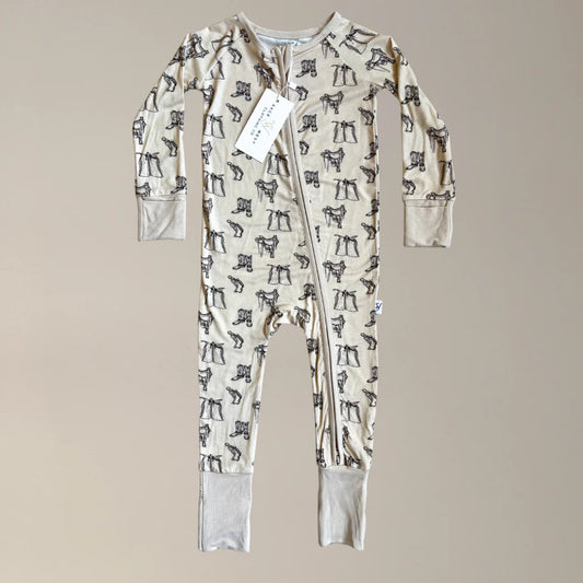 Sage West Infants Tack Room Sleepwear - Cream