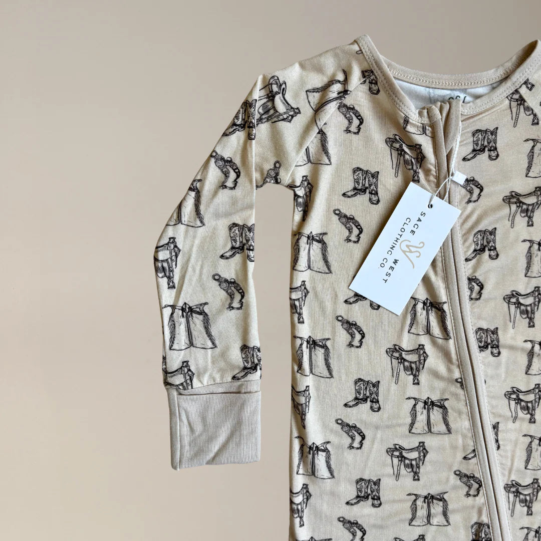 Sage West Infants Tack Room Sleepwear - Cream