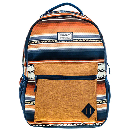 Hooey Recess Folkstone Serape Pattern Backpack- Navy/Blue