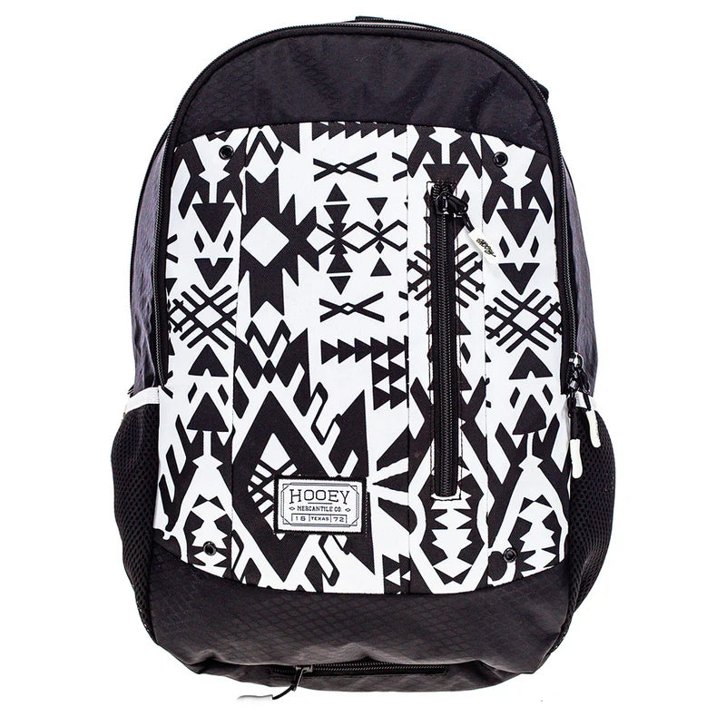 Hooey Rockstar Aztec Pueblo Stone Backpack- Black/White