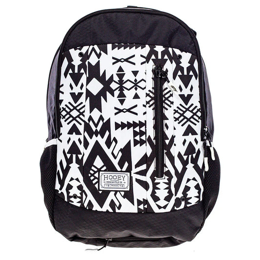 Hooey Rockstar Aztec Pueblo Stone Backpack- Black/White