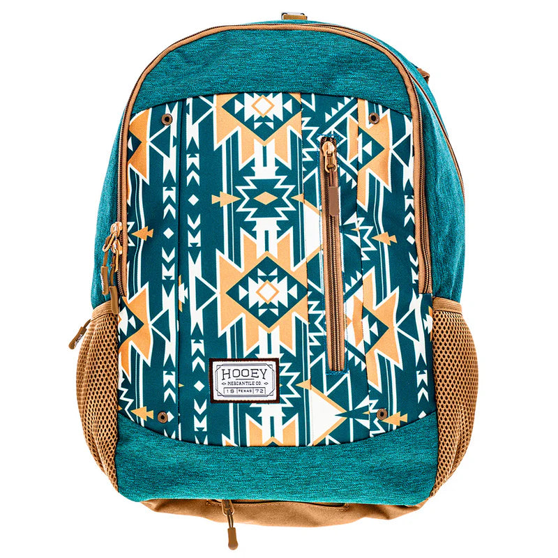 Hooey Rockstar Aztec Print Backpack- Teal