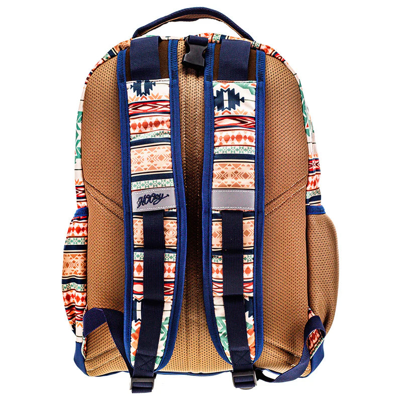 Hooey Ox Aztec Print Backpack-Tan/Blue