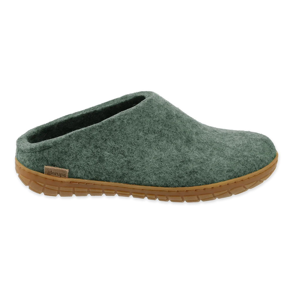 Glerups Slip On w/Honey Rubber Sole - Moss