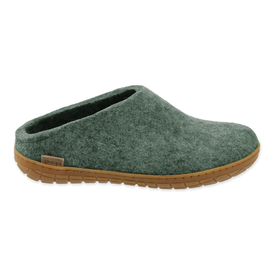 Glerups Slip On w/Honey Rubber Sole - Moss