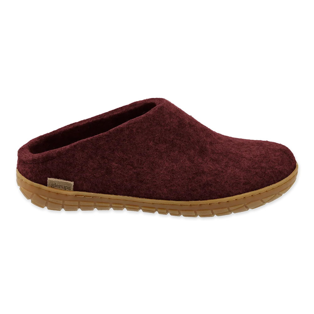 Glerups Slip On w/Honey Rubber Sole - Beet